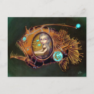 "Anglerfish Submarine" Postcard