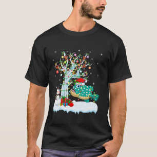 Anglerfish Xmas Lighting Tree Santa Hat Anglerfish T-Shirt
