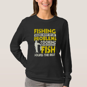 Anglers And Cook Spell Design Fish Cook T-Shirt