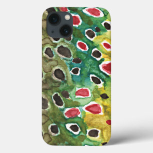 Angler's Brown Trout Skin Fly Fishing iPhone 13 Case