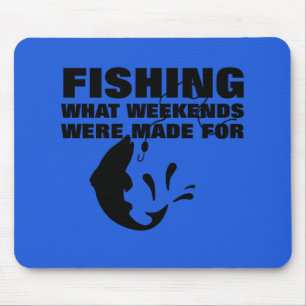 Anglers Fishing Themed Funny Slogan Mouse Mat
