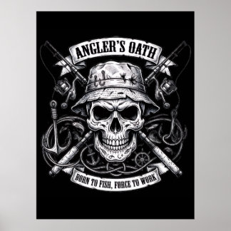 Angler's Oath – Born to Fish, Forced to Work Poster
