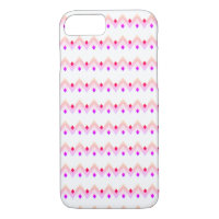 Angles Art Deco Style Pattern Pink iPhone 8/7 Case