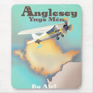Anglesea, vintage style travel poster mouse mat