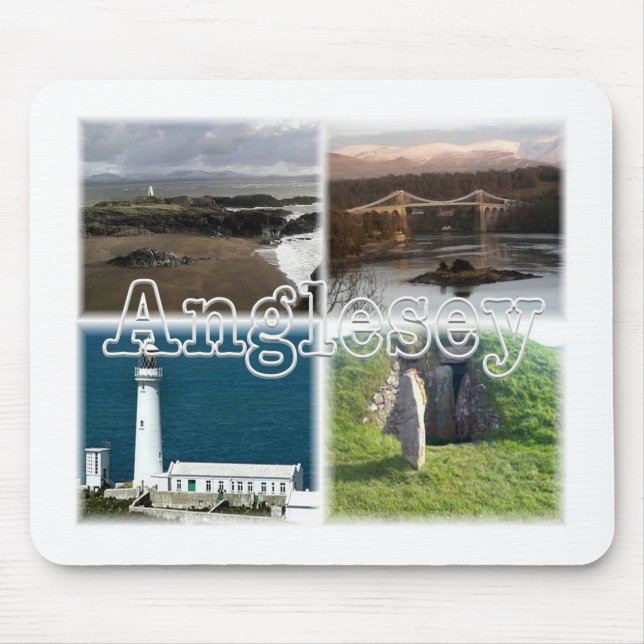 Anglesey Ynws Mon Wales Beaumaris Menai Mouse Mat (Front)