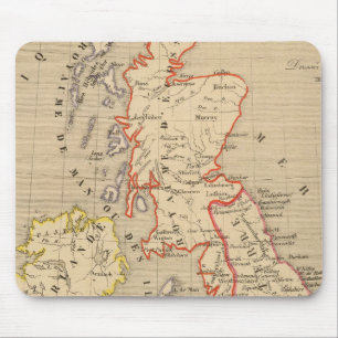Angleterre, Ecosse, Irlande et Man en 1100 Mouse Mat