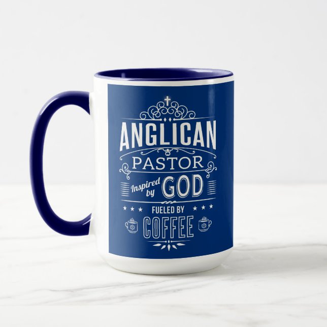 Anglican Pastor, inspired by God and Coffee Mug (Left)