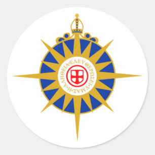 Anglican Rose Classic Round Sticker