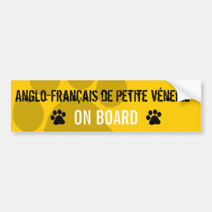 Anglo-Francais de Petite Venerie on Board Bumper Sticker