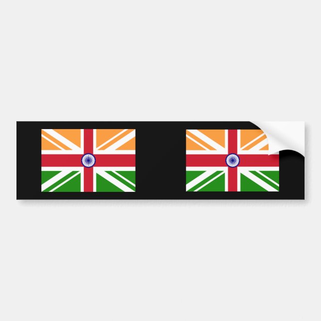 Anglo Indian Indentity, India Bumper Sticker (Front)