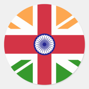 Anglo Indian Indentity, India Classic Round Sticker