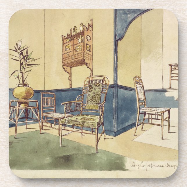 Anglo Japanese style furniture designs by Edward W Coaster (Front)
