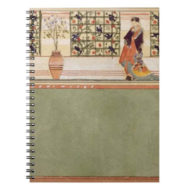 Anglo-Japanese Wall Design, c.1860 (w/c & pencil o Notebook (Front)