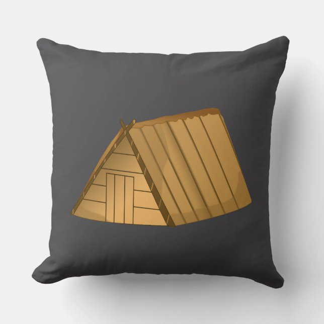 Anglo Saxon Hut Cushion (Front)