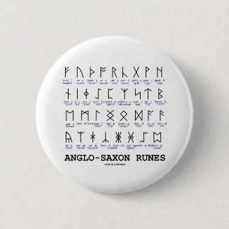 Anglo-Saxon Runes (Linguistics Cryptography) 6 Cm Round Badge