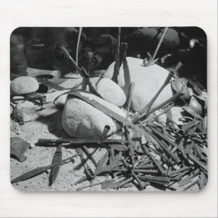 Anglo-Saxon weapons found alongside the Nydam Mouse Mat