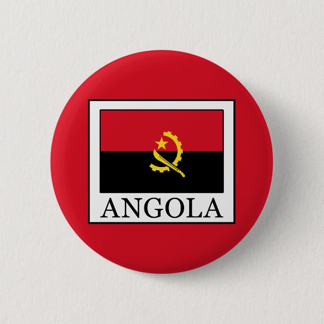 Angola 6 Cm Round Badge (Front)