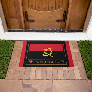 Angola & Angolan Flag house mats /sports Welcome