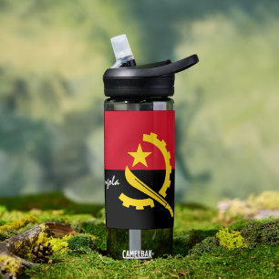 Angola bottle, patriotic Angolan Flag Water Bottle