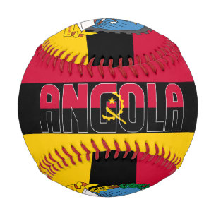 Angola Flag and Coat of Arms Patriotic Baseball