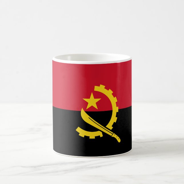Angola Flag Coffee Mug (Center)