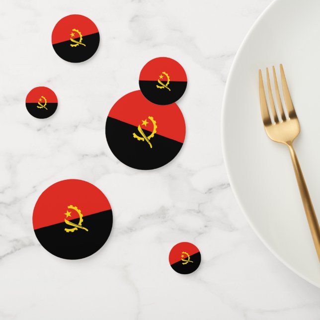 Angola flag confetti (Group)