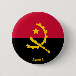 Angola Flag Cute Patriotic 6 Cm Round Badge