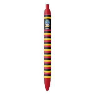 Angola Flag Cute Patriotic Black Ink Pen