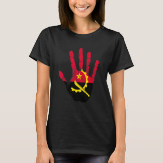 Angola Flag Hand Luanda Angolan Proud T-Shirt