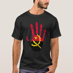 Angola Flag Hand Luanda Angolan Proud T-Shirt