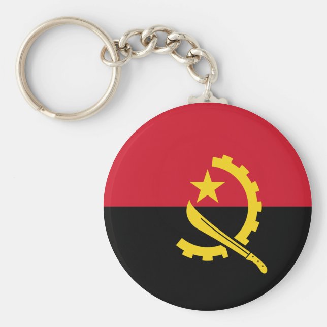 Angola Flag Key Ring (Front)
