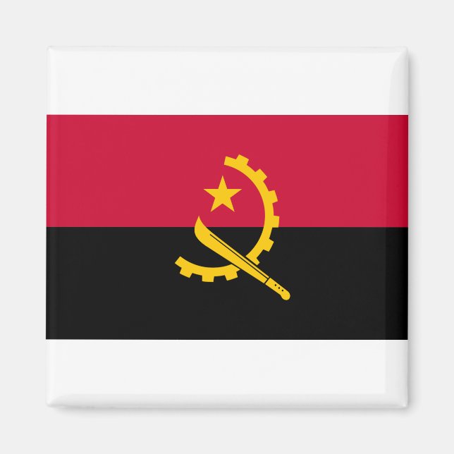 Angola Flag Magnet (Front)