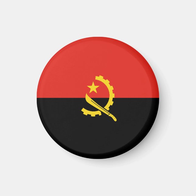 Angola flag magnet (Front)