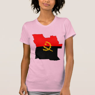Angola flag map T-Shirt