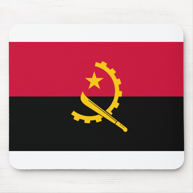 Angola Flag Mouse Mat (Front)