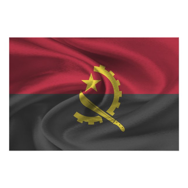 Angola Flag Photo Print (Front)