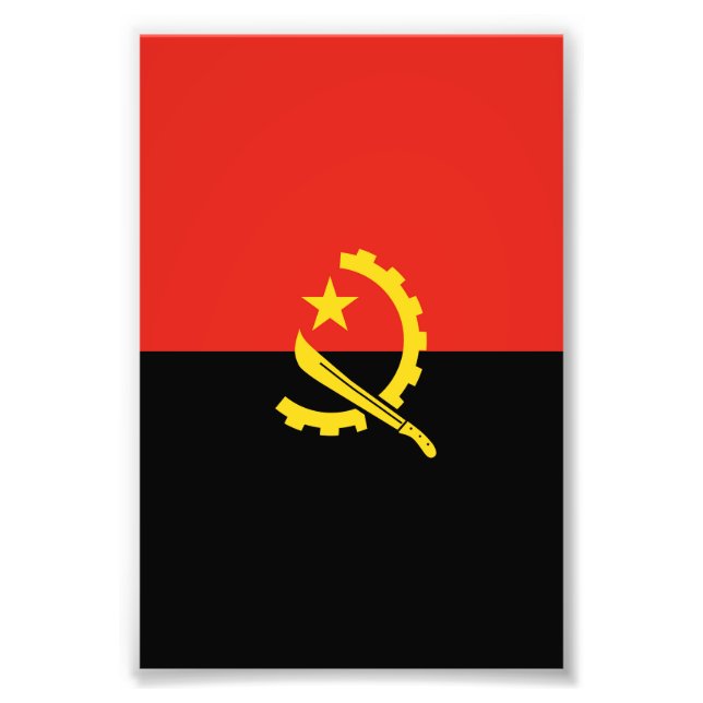 Angola flag photo print (Front)