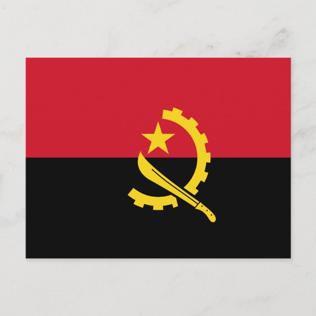 Angola Flag Postcard (Front)