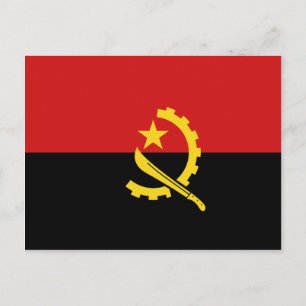Angola Flag Postcard