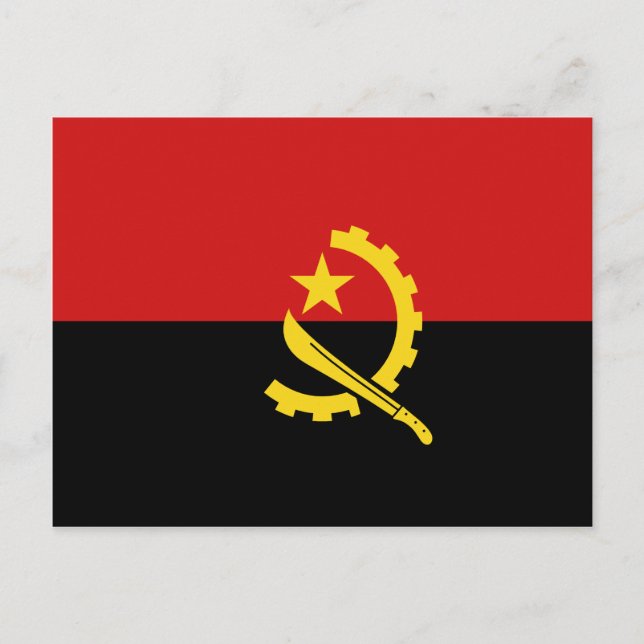 Angola Flag Postcard (Front)