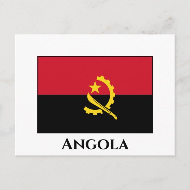 Angola Flag Postcard (Front)