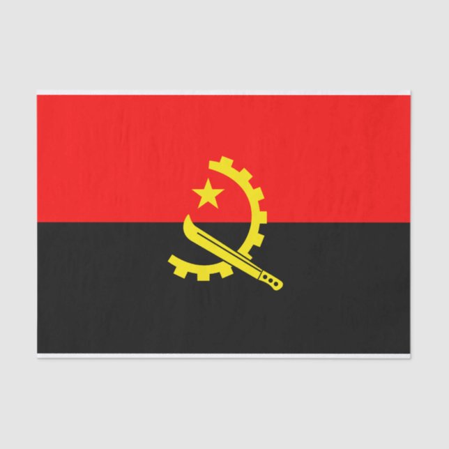 angola flag tissue paper (Front)