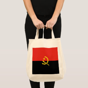Angola flag tote bag
