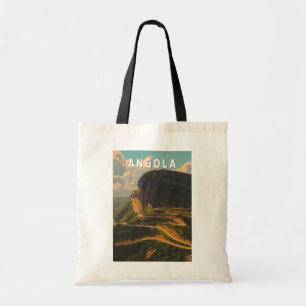 Angola Illustration Travel Art Vintage Tote Bag