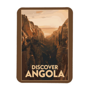 Angola Lubango Travel Art Vintage Magnet