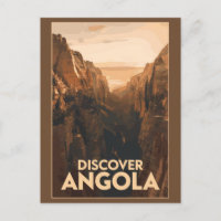 Angola Lubango Travel Art Vintage