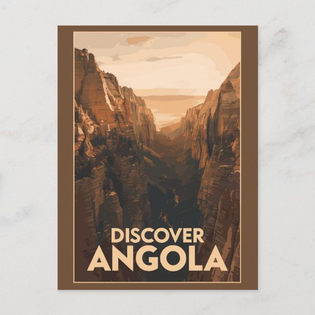 Angola Lubango Travel Art Vintage Postcard (Front)
