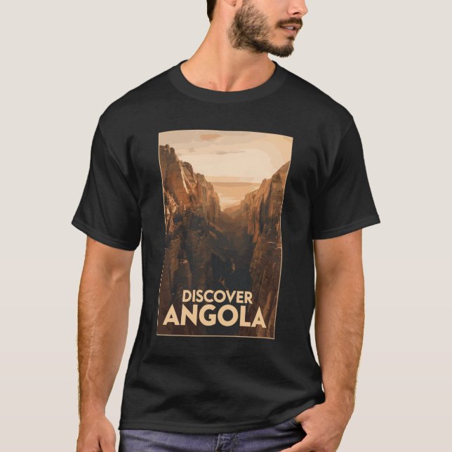 Angola Lubango Travel Art Vintage T-Shirt (Front)