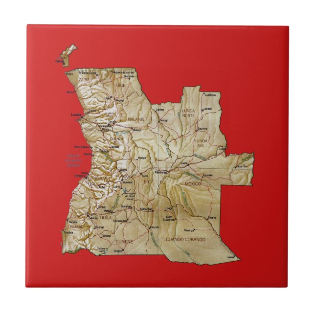 Angola Map Tile (Front)