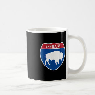 Angola New York Buffalo Ny Highway Interstate Sign Coffee Mug